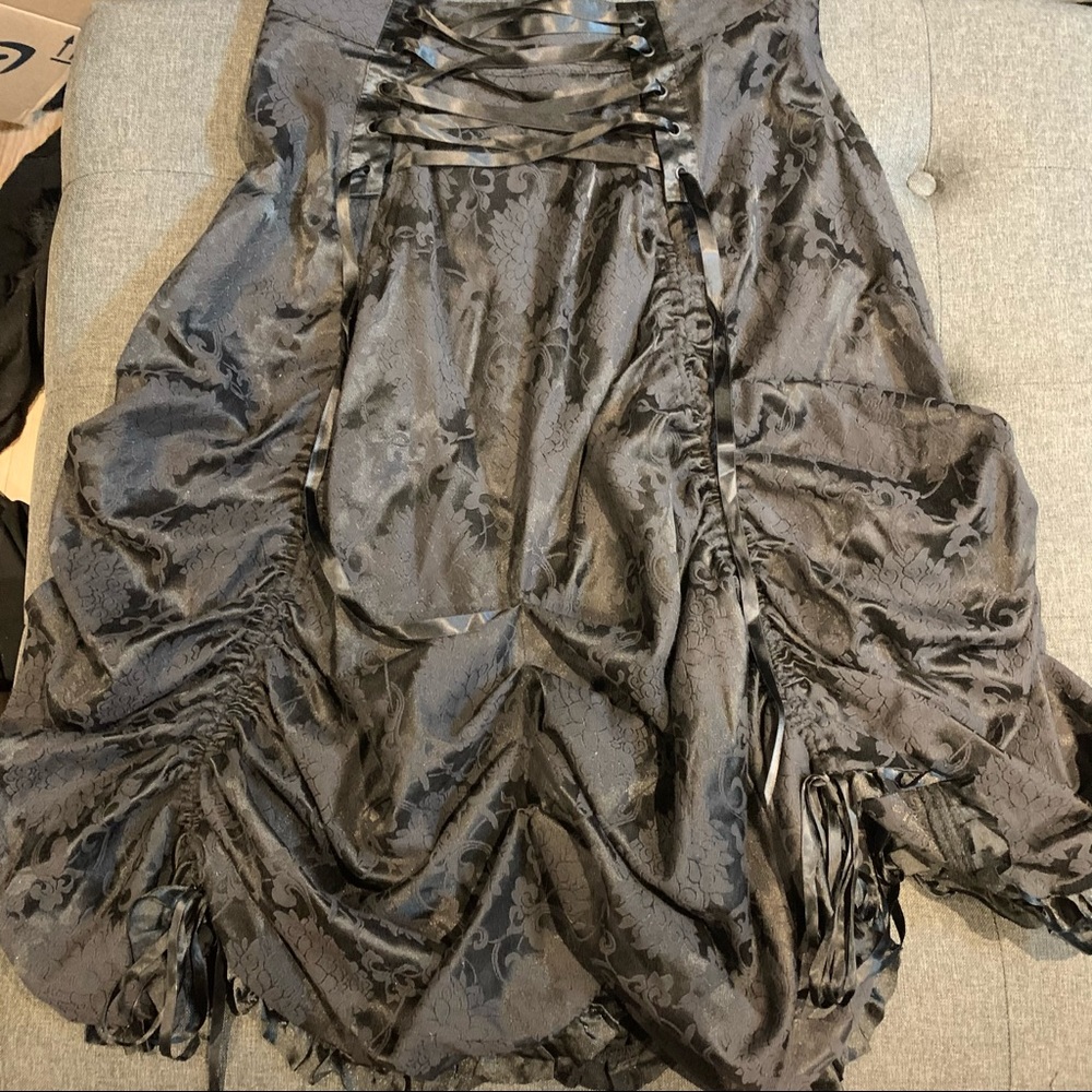 Elegant Black A-Line Skirt